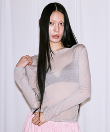 MYSTERIOUS SHEER SLEEVE [SAND GREY]