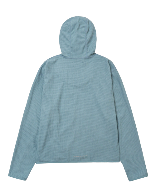 PHYPS MOTORCYCLE（フィップスモーターサイクル）の「H-Tech Grid Fleece Hoodie Zip-Up Vintage Blue（パーカー・レディース・その他・SMALL/MEDIUM/LARGE/X-LARGE）」の3枚目の写真