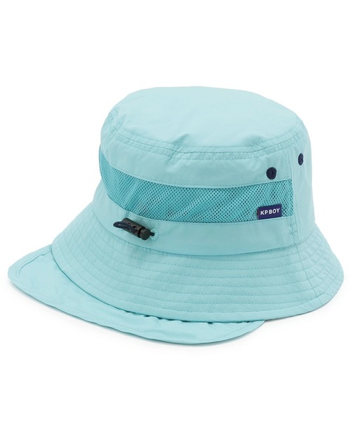 KP DECO(ケーピーデコ)の「リップストップ日除け付きハット(ハット・キッズ・ブルー/ネイビー・SMALL/MEDIUM/LARGE)」の3枚目の写真