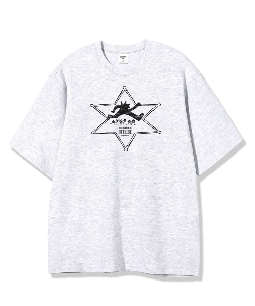 MODERMENT（モダーメント）の「ノーマルオーバーサイズランナーズ半袖Tシャツ[ヘザーグレー]（Tシャツ/カットソー・レディース・その他・1/2）」の3枚目の写真