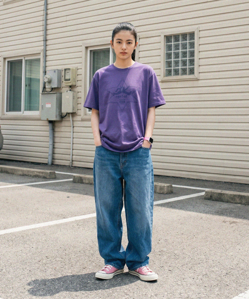 MODERMENT（モダーメント）の「ノーマルオーバーサイズランナーズ半袖Tシャツ[ヘザーグレー]（Tシャツ/カットソー・レディース・その他・1/2）」の5枚目の写真