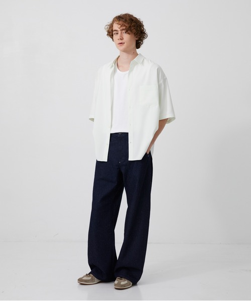 PUBLIC TOKYO(パブリックトウキョウ)の「【P.T】Suvin Silknep Denim Pants(デニムパンツ・メンズ・ダークインディゴブルー・S/M)」の14枚目の写真