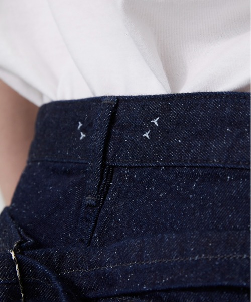 PUBLIC TOKYO(パブリックトウキョウ)の「【P.T】Suvin Silknep Denim Pants(デニムパンツ・メンズ・ダークインディゴブルー・S/M)」の3枚目の写真