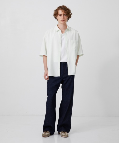 PUBLIC TOKYO(パブリックトウキョウ)の「【P.T】Suvin Silknep Denim Pants(デニムパンツ・メンズ・ダークインディゴブルー・S/M)」の12枚目の写真