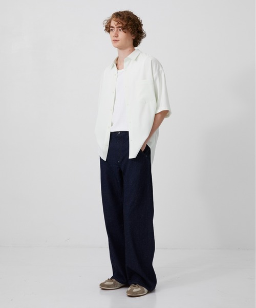 PUBLIC TOKYO(パブリックトウキョウ)の「【P.T】Suvin Silknep Denim Pants(デニムパンツ・メンズ・ダークインディゴブルー・S/M)」の13枚目の写真
