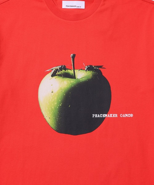 OAMC（オーエーエムシー）の「【OAMC PEACEMAKER/オーエーエムシー ピースメーカー】Oversize Tee Apple Print（Tシャツ/カットソー・メンズ・ブラック/レッド・M/S）」の12枚目の写真