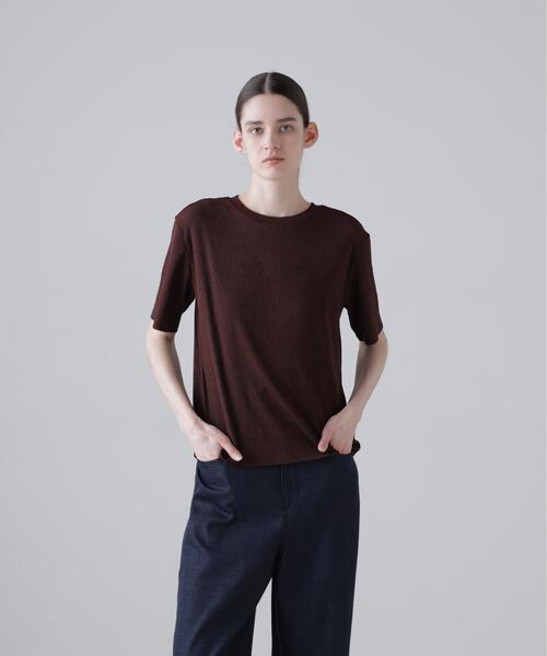 ADORE(アドーア)の「◆ドライテレコ(Tシャツ/カットソー・レディース・グリーン/ブラウン/ブラック・38)」の3枚目の写真