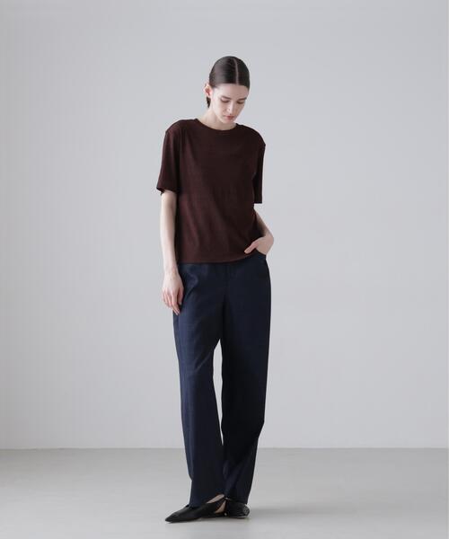 ADORE(アドーア)の「◆ドライテレコ(Tシャツ/カットソー・レディース・グリーン/ブラウン/ブラック・38)」の5枚目の写真