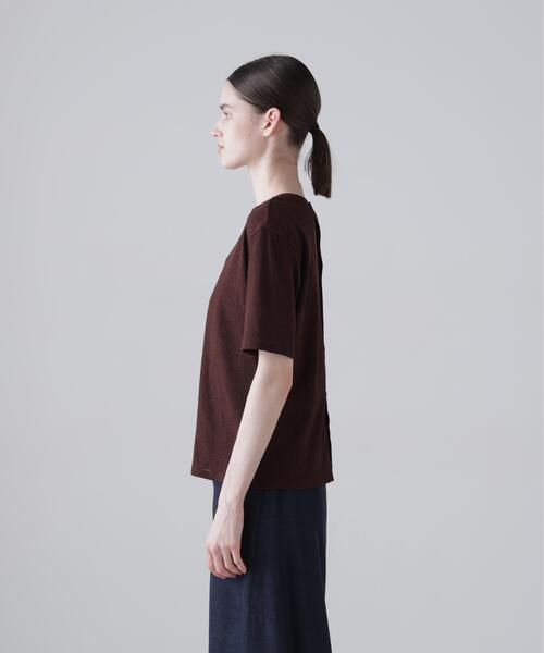 ADORE(アドーア)の「◆ドライテレコ(Tシャツ/カットソー・レディース・グリーン/ブラウン/ブラック・38)」の6枚目の写真