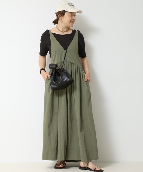 NOLLEY’S(ノーリーズ)の「【林(mayumi_nol)別注】MARUMI BAG(ショルダーバッグ・レディース・キャメル/ブラック・FREE)」の3枚目の写真