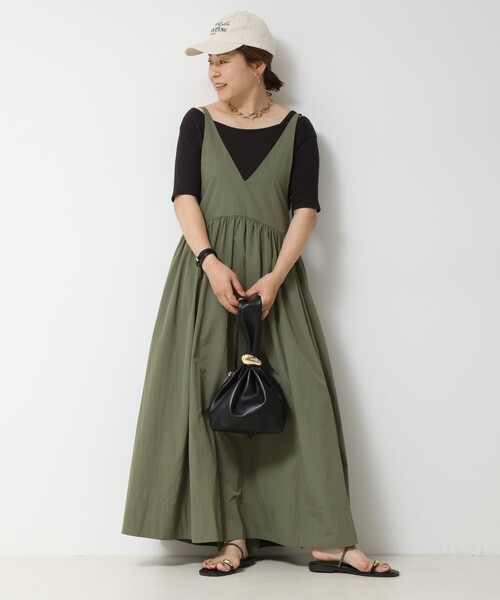 NOLLEY’S(ノーリーズ)の「【林(mayumi_nol)別注】MARUMI BAG(ショルダーバッグ・レディース・キャメル/ブラック・FREE)」の5枚目の写真