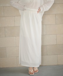 LAULEN | sheer slit skirt /シアースリットスカート(スカート)