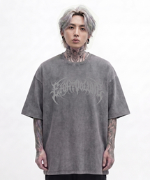 EIGHTVOLUME（エイトボリューム）の「EVメタルロゴ2ピグメント半袖Tシャツ（グレー）（Tシャツ/カットソー）」