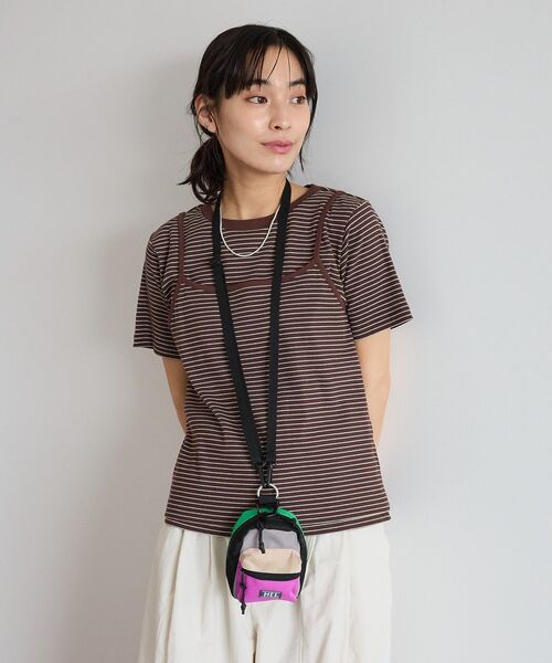 CRAFT STANDARD BOUTIQUE(クラフトスタンダードブティック)の「2点セット/ボーダーキャミ+Tシャツ(Tシャツ/カットソー・レディース・ライトブルー/ブラウン/ライトグレー・FREE)」の17枚目の写真