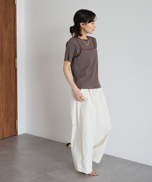 CRAFT STANDARD BOUTIQUE(クラフトスタンダードブティック)の「2点セット/ボーダーキャミ+Tシャツ(Tシャツ/カットソー・レディース・ライトブルー/ブラウン/ライトグレー・FREE)」の20枚目の写真