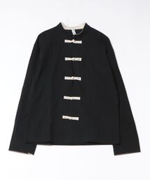 yield | 【yield select】KUNG-FU SHIRT カンフーシャツ チャイナシャツ キレイめ 無地 長袖(シャツ/ブラウス)