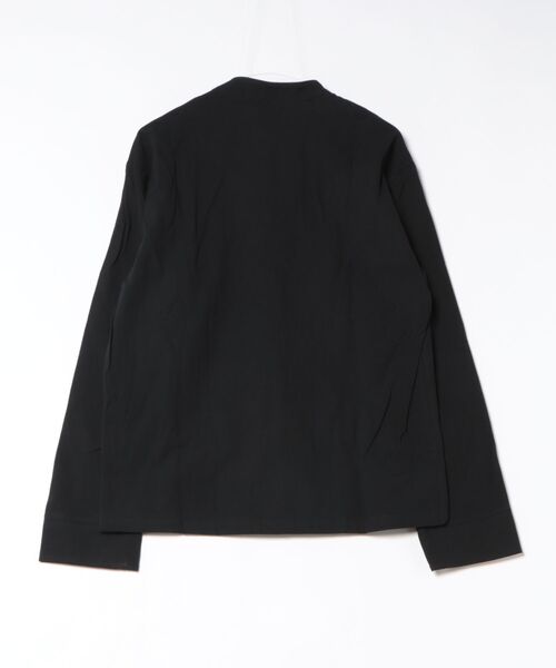 yield(イールド)の「【yield select】KUNG-FU SHIRT カンフーシャツ チャイナシャツ キレイめ 無地 長袖(シャツ/ブラウス・メンズ・ミント/ブラック・L/M/XXL/XL/S)」の3枚目の写真