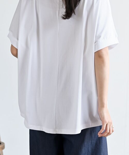 rps（アールピーエス）の「接触冷感ドルマンＴ（Tシャツ/カットソー・レディース・ブルー/チャコールグレー/ブラック/オフホワイト・フリー）」の11枚目の写真