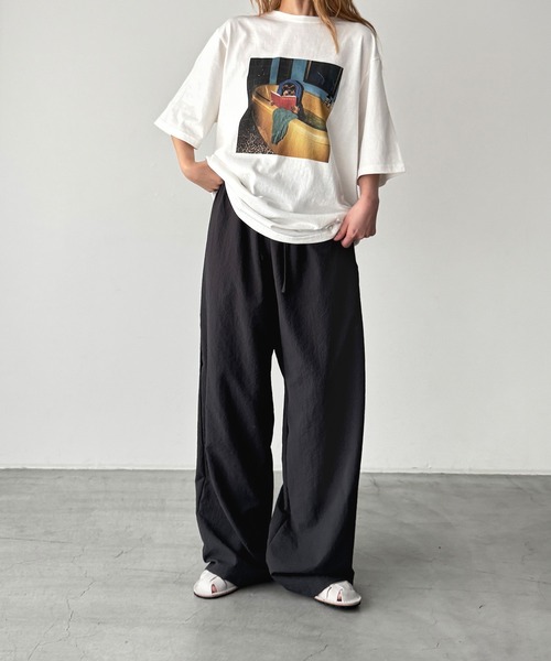 CANAL JEAN(キャナルジーン)の「El mar サッカーストライプセットアップ(セットアップ・レディース・チャコールグレー・ONE SIZE)」の9枚目の写真