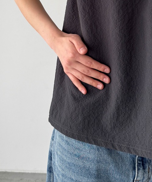 CANAL JEAN(キャナルジーン)の「El mar サッカーストライプセットアップ(セットアップ・レディース・チャコールグレー・ONE SIZE)」の14枚目の写真