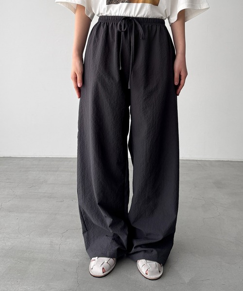 CANAL JEAN(キャナルジーン)の「El mar サッカーストライプセットアップ(セットアップ・レディース・チャコールグレー・ONE SIZE)」の15枚目の写真