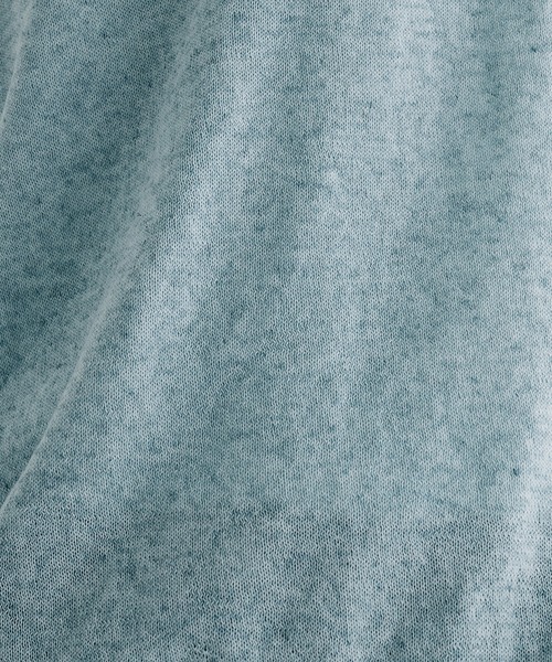 Adoon plain(アドーンプレーン)の「MELANGE HENRY NECK SUMMER KNIT / メランジヘンリーネックサマーニットT(Tシャツ/カットソー・メンズ・チャコールグレー/ライトブルー/アイボリー・LARGE/MEDIUM)」の5枚目の写真