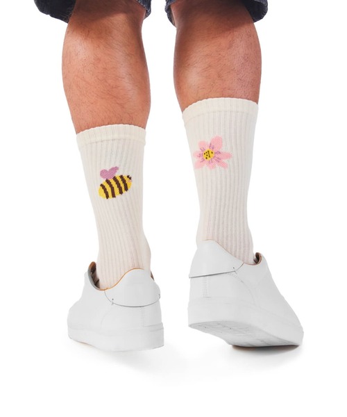 MANY MORNINGS(メニーモーニングス)の「SPORTS SOCKS-ICONS(ソックス/靴下・レディース・ホワイト系その他2/ホワイト系その他/ホワイト系その他3・S/M)」の1枚目の写真