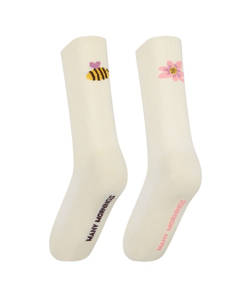 MANY MORNINGS(メニーモーニングス)の「SPORTS SOCKS-ICONS(ソックス/靴下・レディース・ホワイト系その他2/ホワイト系その他/ホワイト系その他3・S/M)」の4枚目の写真