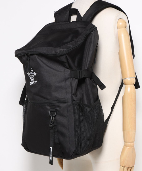 THRASHER(スラッシャー)の「大容量 ボックス型 バックパック A4・B4・PC対応(バックパック/リュック・メンズ・ブラック・FREE)」の1枚目の写真