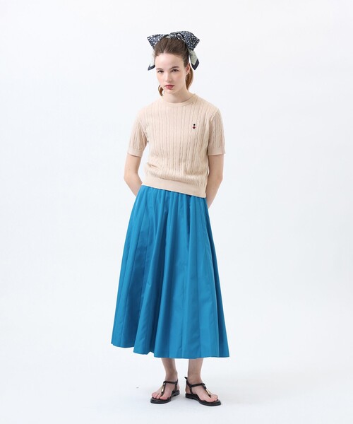 MACKINTOSH PHILOSOPHY（ﾏｯｷﾝﾄｯｼｭ ﾌｨﾛｿﾌｨｰ）の「UMBRELLA SKIRT（アンブレラスカート）（スカート・レディース・カーキ/ダークネイビー/ライトブルー・38/36）」の16枚目の写真
