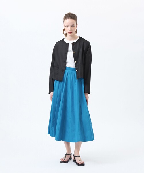 MACKINTOSH PHILOSOPHY（ﾏｯｷﾝﾄｯｼｭ ﾌｨﾛｿﾌｨｰ）の「UMBRELLA SKIRT（アンブレラスカート）（スカート・レディース・カーキ/ダークネイビー/ライトブルー・38/36）」の15枚目の写真