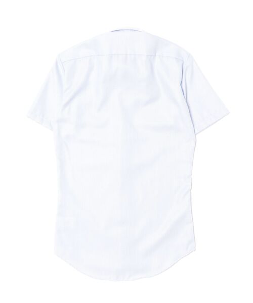 TOKYO SHIRTS(トウキョウシャツ)の「【超形態安定】【接触冷感】 形態安定ノンアイロン ボタンダウン 半袖ビジネスワイシャツ(ビジネスシャツ・メンズ・ブルー・首回り42cm/首回り43cm/首回り41cm/首回り39cm/首回り37cm)」の7枚目の写真