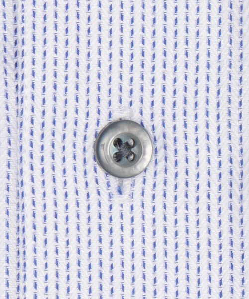 TOKYO SHIRTS(トウキョウシャツ)の「【超形態安定】【接触冷感】 形態安定ノンアイロン ボタンダウン 半袖ビジネスワイシャツ(ビジネスシャツ・メンズ・ブルー・首回り42cm/首回り43cm/首回り41cm/首回り39cm/首回り37cm)」の4枚目の写真