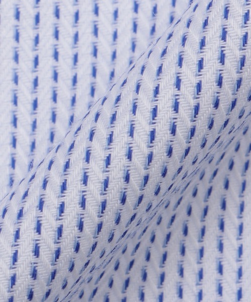 TOKYO SHIRTS(トウキョウシャツ)の「【超形態安定】【接触冷感】 形態安定ノンアイロン ボタンダウン 半袖ビジネスワイシャツ(ビジネスシャツ・メンズ・ブルー・首回り42cm/首回り43cm/首回り41cm/首回り39cm/首回り37cm)」の5枚目の写真