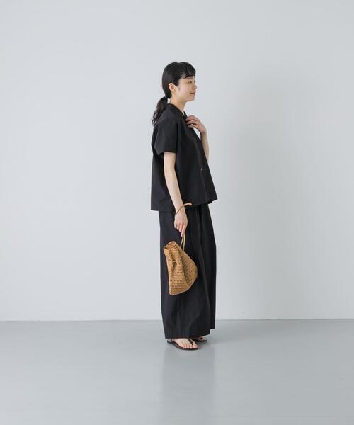 かぐれ（カグレ）の「コットンサイドタックワイドパンツ（その他パンツ・レディース・ブラウン/ブラック/ロイヤルブルー/ライトベージュ・FREE）」の21枚目の写真