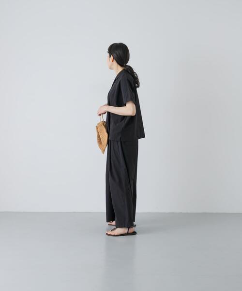 かぐれ（カグレ）の「コットンサイドタックワイドパンツ（その他パンツ・レディース・ブラウン/ブラック/ロイヤルブルー/ライトベージュ・FREE）」の22枚目の写真