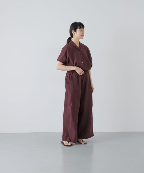 かぐれ(カグレ)の「コットンサイドタックワイドパンツ(その他パンツ・レディース・ブラウン/ブラック/ロイヤルブルー/ライトベージュ・FREE)」の6枚目の写真