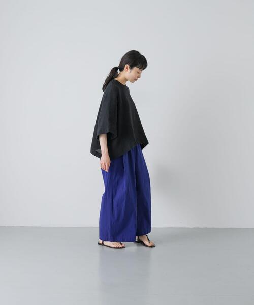 かぐれ（カグレ）の「コットンサイドタックワイドパンツ（その他パンツ・レディース・ブラウン/ブラック/ロイヤルブルー/ライトベージュ・FREE）」の9枚目の写真