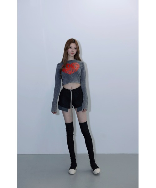 セール】ビンテージサイドレーストップス（Tシャツ/カットソー）｜SHEL