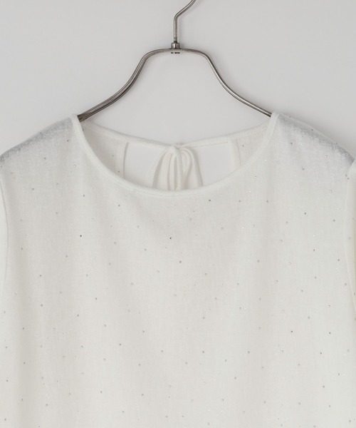 LOWRYS FARM(ローリーズファーム)の「ラインストーンプルオーバーSS 1045217(Tシャツ/カットソー・レディース・イエロー/ブラック/ホワイト/ブルー・FREE)」の7枚目の写真