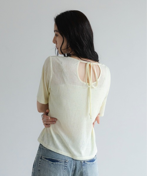 LOWRYS FARM(ローリーズファーム)の「ラインストーンプルオーバーSS 1045217(Tシャツ/カットソー・レディース・イエロー/ブラック/ホワイト/ブルー・FREE)」の18枚目の写真