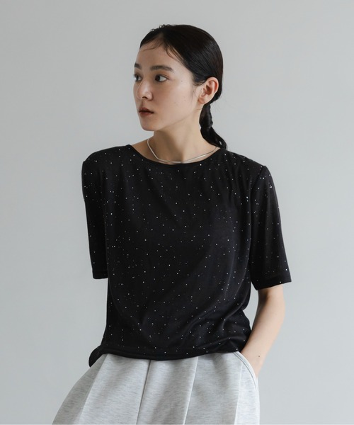 LOWRYS FARM(ローリーズファーム)の「ラインストーンプルオーバーSS 1045217(Tシャツ/カットソー・レディース・イエロー/ブラック/ホワイト/ブルー・FREE)」の15枚目の写真