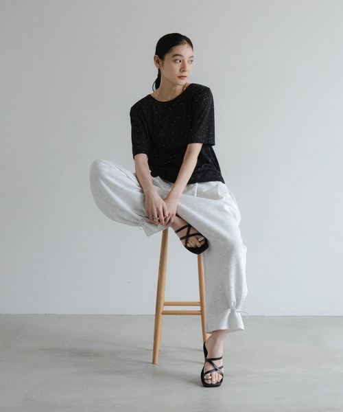 LOWRYS FARM(ローリーズファーム)の「ラインストーンプルオーバーSS 1045217(Tシャツ/カットソー・レディース・イエロー/ブラック/ホワイト/ブルー・FREE)」の22枚目の写真