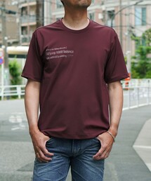 メタルジェルプリント半袖Tシャツ