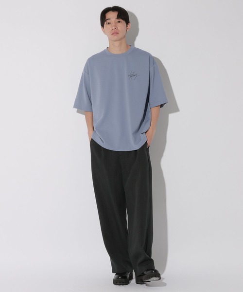 LAKOLE(ラコレ)の「Bフォト筆記プリントT / 672889(Tシャツ/カットソー・メンズ・ホワイト/ブルー・MEDIUM/LARGE)」の8枚目の写真