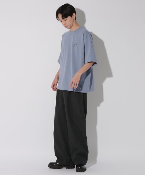 LAKOLE(ラコレ)の「Bフォト筆記プリントT / 672889(Tシャツ/カットソー・メンズ・ホワイト/ブルー・MEDIUM/LARGE)」の9枚目の写真