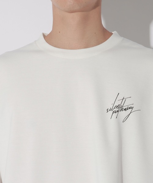 LAKOLE(ラコレ)の「Bフォト筆記プリントT / 672889(Tシャツ/カットソー・メンズ・ホワイト/ブルー・MEDIUM/LARGE)」の16枚目の写真