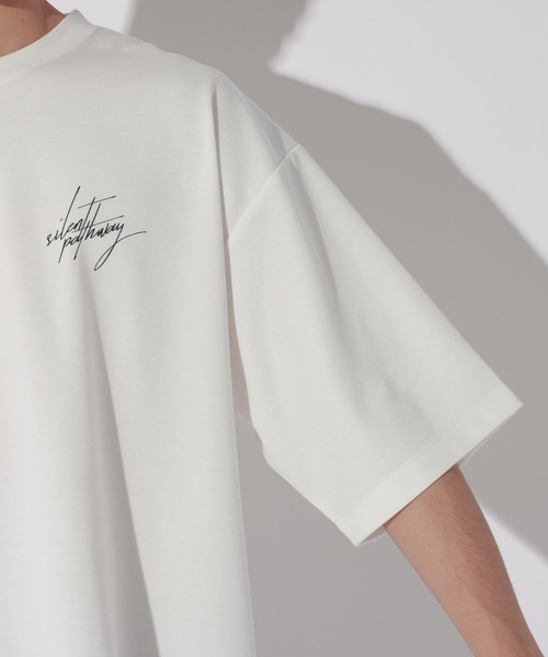LAKOLE(ラコレ)の「Bフォト筆記プリントT / 672889(Tシャツ/カットソー・メンズ・ホワイト/ブルー・MEDIUM/LARGE)」の17枚目の写真