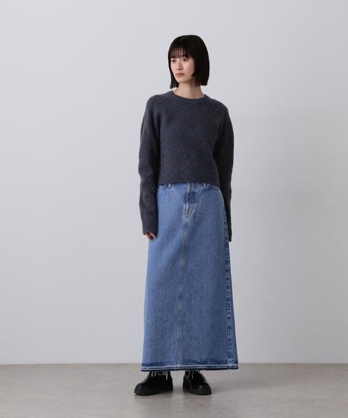 YLEVE(イレーヴ)の「YLEVE / 13.5oz DENIM SKIRT(デニムスカート・レディース・ブルー/グレー・1/0/2)」の2枚目の写真