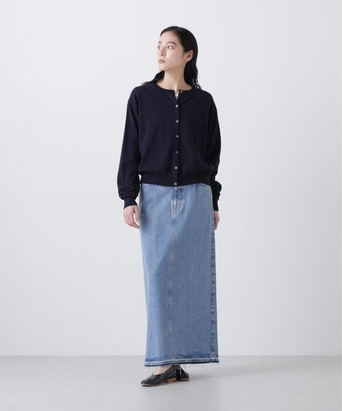 YLEVE(イレーヴ)の「YLEVE / 13.5oz DENIM SKIRT(デニムスカート・レディース・ブルー/グレー・1/0/2)」の4枚目の写真